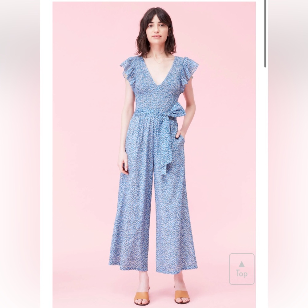 Rebecca Taylor La Vie V-neck Jumpsuit size Small - Picture 5 of 9